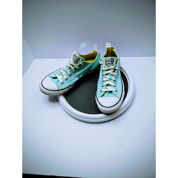 Converse All Star Low-Top Canvas Sneakers Turquoise Womens Size 8 Mens Size 10 U - Picture 2 of 7